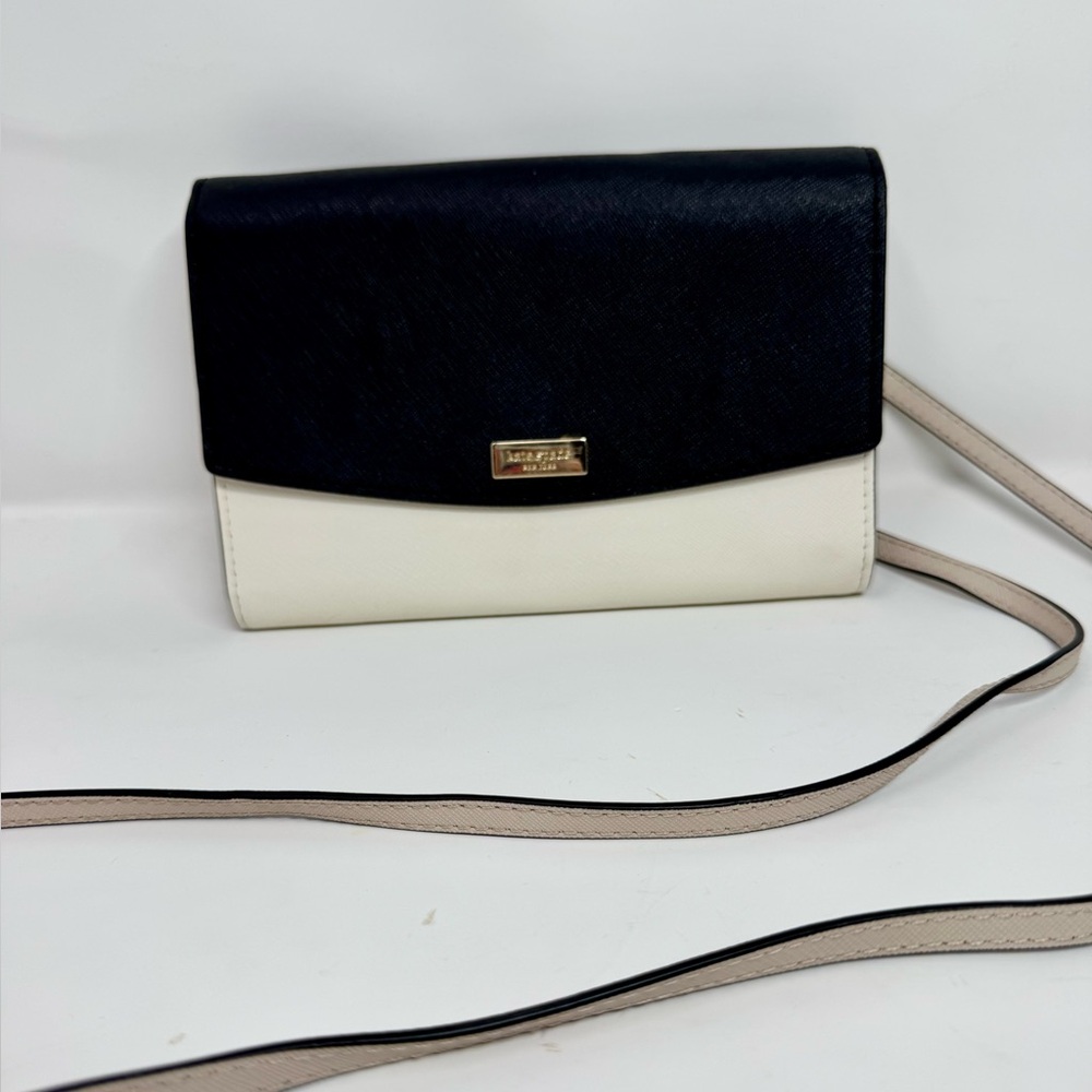 Kate Spade Black and Cream Crossbody Bag - Picture 2 of 7